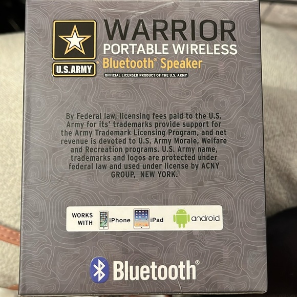 Warrior;portable wireless Bluetooth speaker;US Army, rechargeable;highsound qual - Picture 2 of 6
